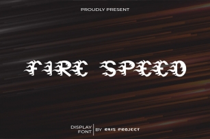 Fire Speed Font Download