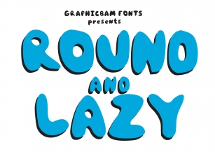 Round  Lazy Font Download