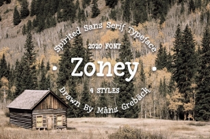 Zoney — Rustic Handmade Typeface Font Download