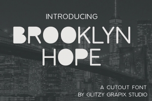 SALE! Brooklyn Hope Cutout Font Download