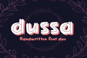 Dussa - Handwritten Font Duo Font Download