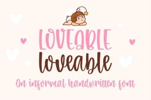 Loveable-An informal handwritten Font Download