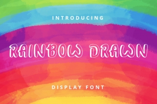 Rainbow Drawn Font Download