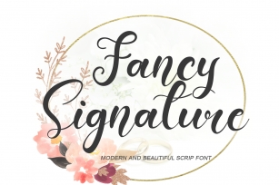 Fancy Signature Font Download