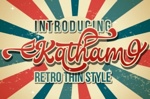 DS Katham - Retro Style Font Download