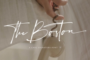 The Boston - Signature Font Font Download