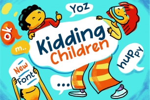 KiddingChildren, Cute Children Book Font Font Download
