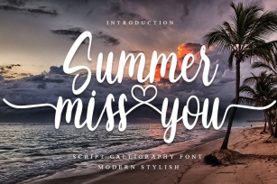 Summer Miss You Font Download