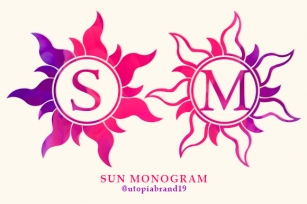 Sun Monogram Font Download