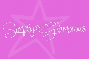 Simply Glamorous Font Download