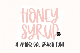 HONEY SYRUP Brush Font Download