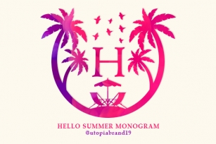 Hello Summer Monogram Font Download