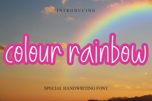 Colour Rainbow Font Download