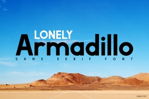 Lonely Armadillo Font Download