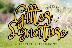 Gillter Signature Font Download