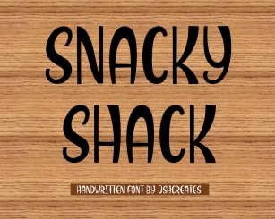 Snacky Shack Font Download