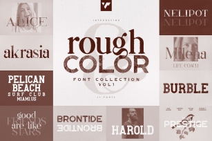 Rough and Color font Collection vol1 Font Download