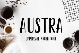 Austra Uppercase Brush Font Font Download