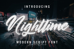 Nighttime Font Download