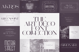 Art Deco Collection Font Download