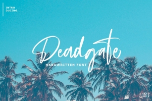 NEW! Deadgate Brush Font Download