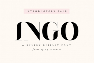 Ingo Display Font Download