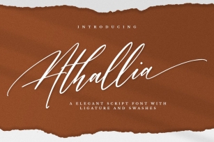 Athallia - Luxury Font Font Download