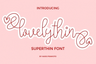 lovelythin Super Thin Font Download
