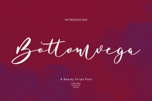 Bottomvega Beauty Script Font Font Download