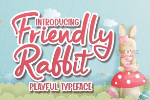 DS Friendly Rabbit - Playful Typeface Font Download
