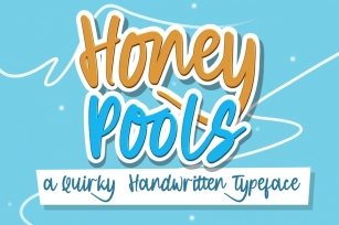 DS Honey Pools - Playful Typeface Font Download