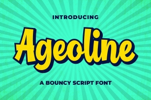 Ageoline Bouncy Script Font Download