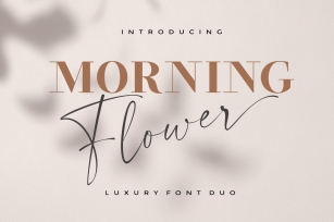 Morning Flower Duo Font Download