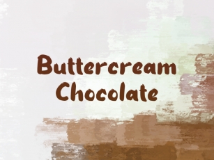 B Buttercream Chocolate Font Download