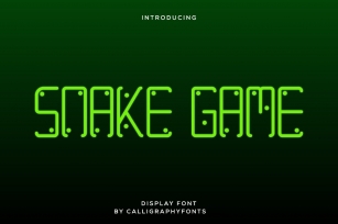 Snake Game Font Download