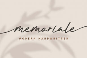 DS Memoriale - Modern Handwritten Font Download