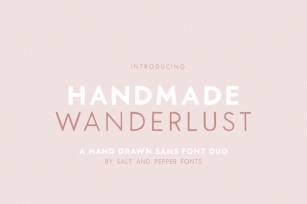 Handmade Wanderlust Font (Modern Fonts, Sans Fonts, Font Duo) Font Download