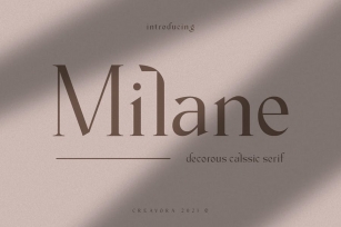 Milane - Classic Serif Font Font Download