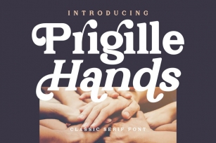 Prigille Hands Serif Font LS Font Download