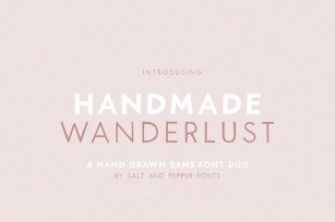 Handmade Wanderlust Font Duo Font Download