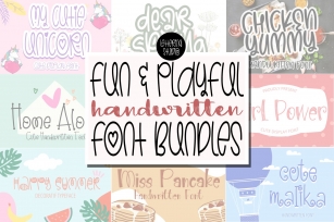 Fun and Playful Handwritten Bundles Font Download