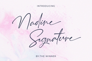 Nadine Signature Font Download