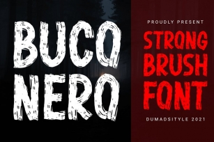 DS Buco Nero - Strong Brush Font Download
