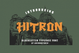 Hitron - Blackletter Typeface Font Download