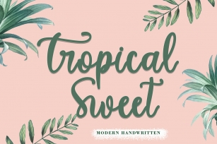 Tropical Swee Font Download