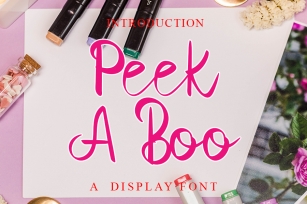 Peek a Boo Font Download