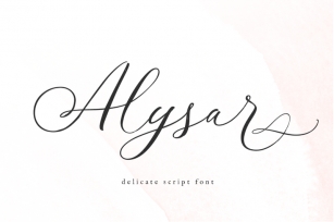 Alysar - Modern Calligraphy Font Font Download