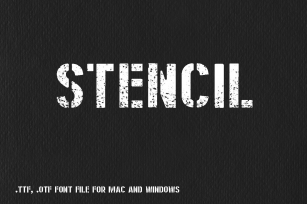 Stencil Latin for Mac and Windows Font Download