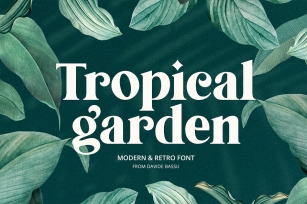 Tropical Garden font Font Download