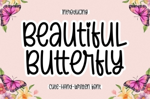 Beautiful Butterfly Font Download
